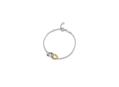 Tiffany & Co. Tiffany 1837 Interlocking Circles Chain Bracelet 18K "Silver/Yellow Gold"