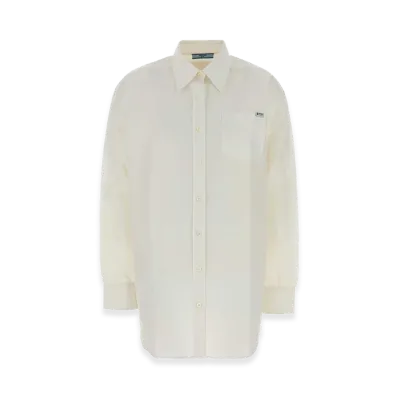 PRADA Women's Linen Blend Shirt "White"