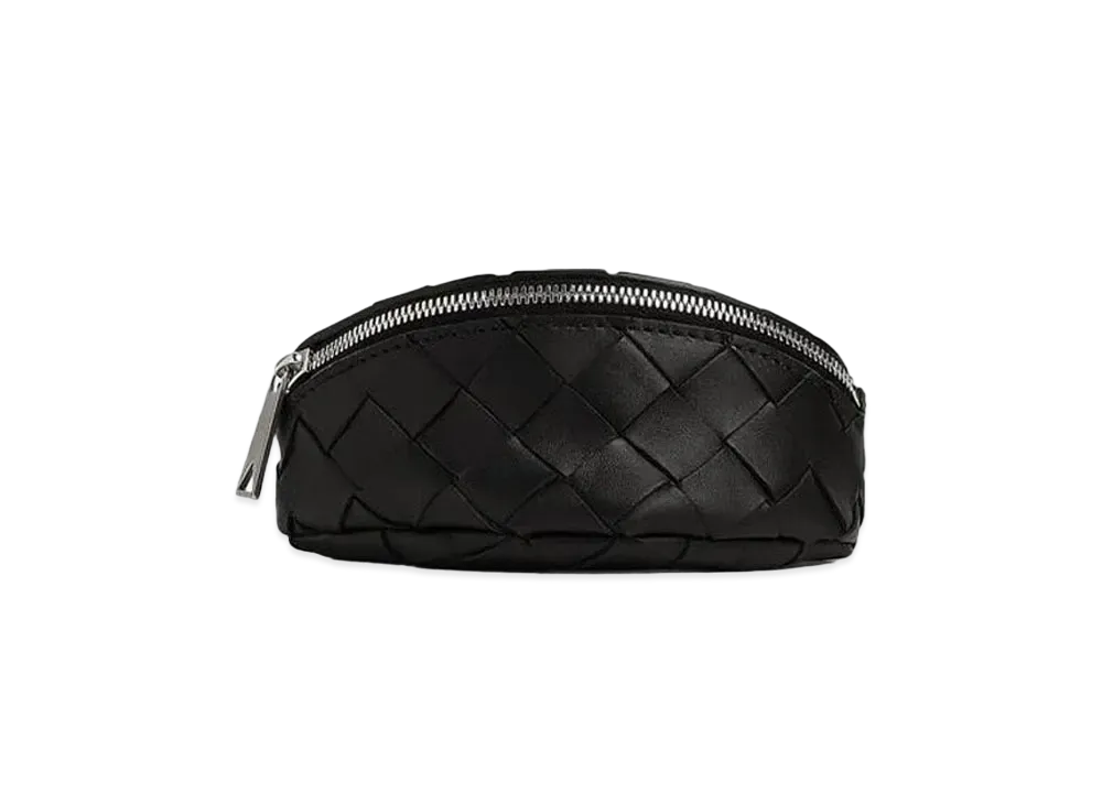 Bottega Veneta Intrecciato Woven Wrist Bag "Black"