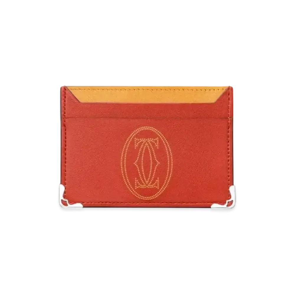 Cartier Must de Cartier Small Leather Goods, Compact Wallet "Terracotta"