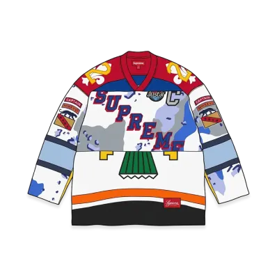 Supreme Paneled Hockey Jersey "White"