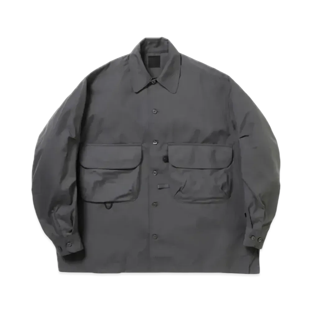 DAIWA PIER39 W's Tech Sports Open Collar Shirt L/S "Charcoal"