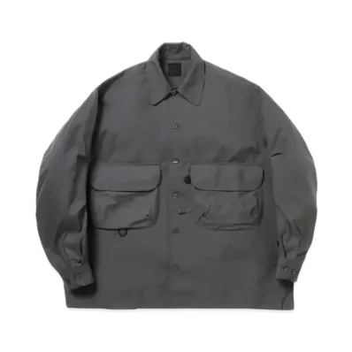 DAIWA PIER39 W's Tech Sports Open Collar Shirt L/S "Charcoal"