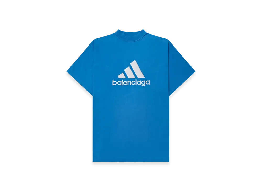 BALENCIAGA x adidas Oversized T-Shirt "Blue"