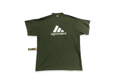 BALENCIAGA x adidas Reverse Oversized T-Shirt "Dark Green"