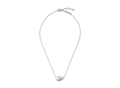 Bottega Veneta Drop Pendant Necklace "Silver"