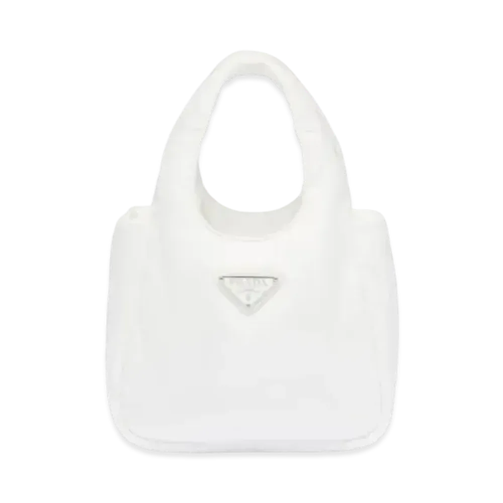PRADA Soft Padded Re Nylon Mini Bag "White"
