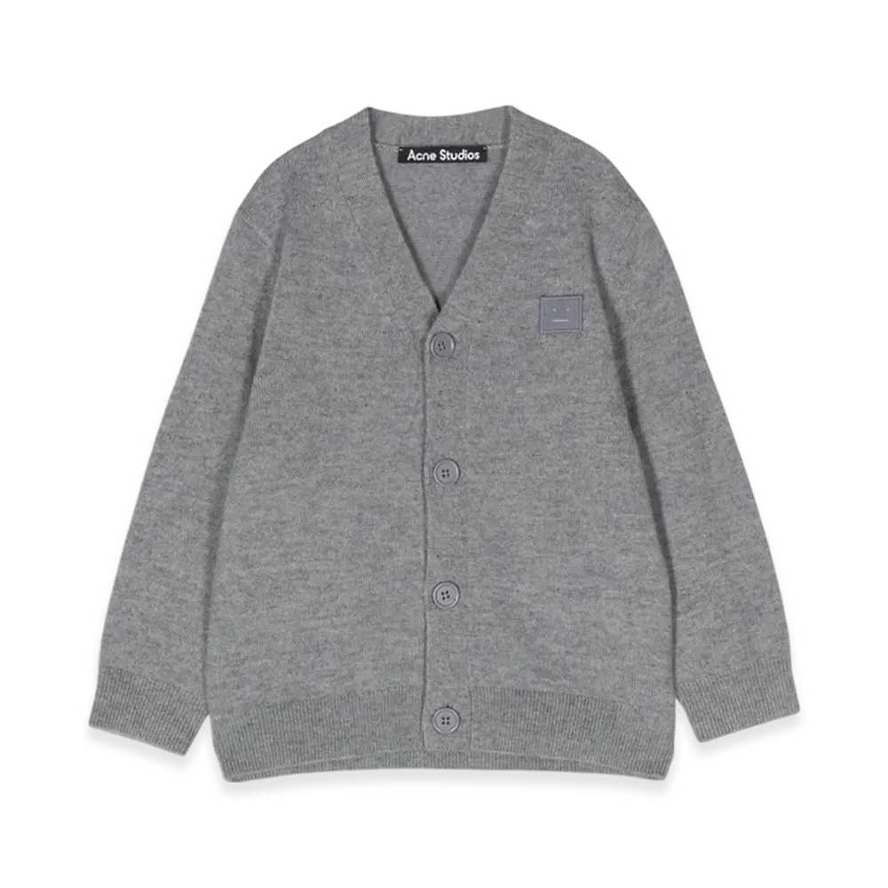 Acne Studios Kids Wool Cardigan "Grey Melange"
