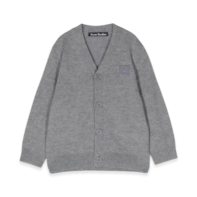 Acne Studios Kids Wool Cardigan "Grey Melange"