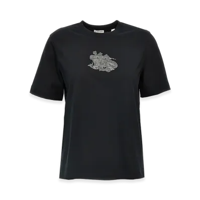 Burberry Women's Logo Print T-Shirt "Black"