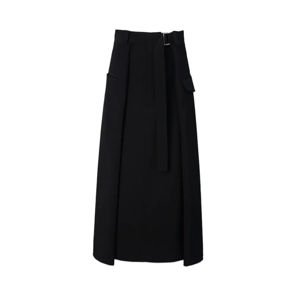 ANREALAGE Wrap Flare Skirt "Black"