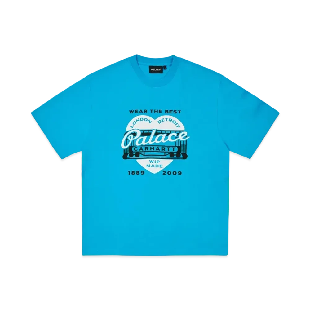 PALACE x Carhartt WIP Heart T Shirt "Safety Blue"