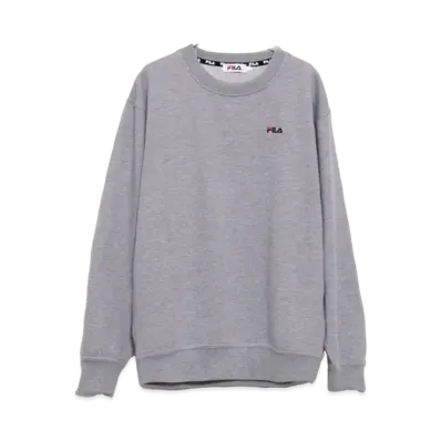 FILA One Point Big Silhouette Embroidered Logo Sweatshirt Sweatshirt Fleece "AshGray"