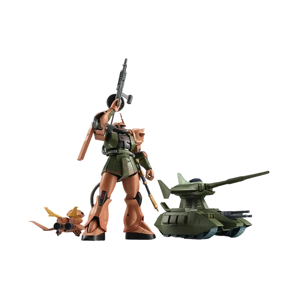 BANDAI "THE ROBOT SPIRITS" -Mobile Suit Gundam- <SIDE MS> MS-06FS ZAKUII GARMA'S CUSTOM MODEL AND MAZELLA ATTACK EARTH INVASION SET ver. A.N.I.M.E.