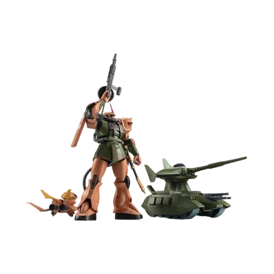 BANDAI "THE ROBOT SPIRITS" -Mobile Suit Gundam- <SIDE MS> MS-06FS ZAKUII GARMA'S CUSTOM MODEL AND MAZELLA ATTACK EARTH INVASION SET ver. A.N.I.M.E.