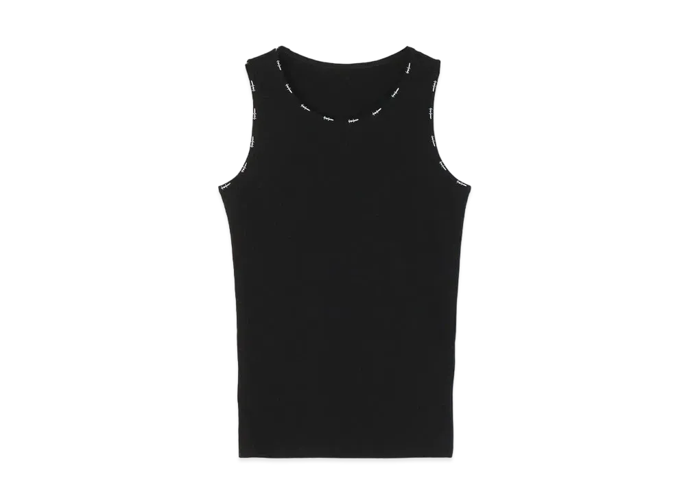 Yohji Yamamoto 30/-ULTIMA PLAIN STITCH BINDER YOHJI PT TANK TOP "Black"