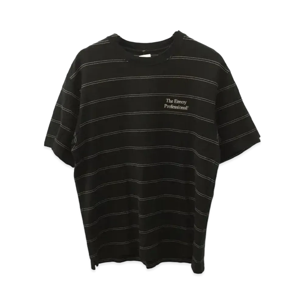 ENNOY 21SS S/S Border Tee "Black" SS21BRENCT04AM
