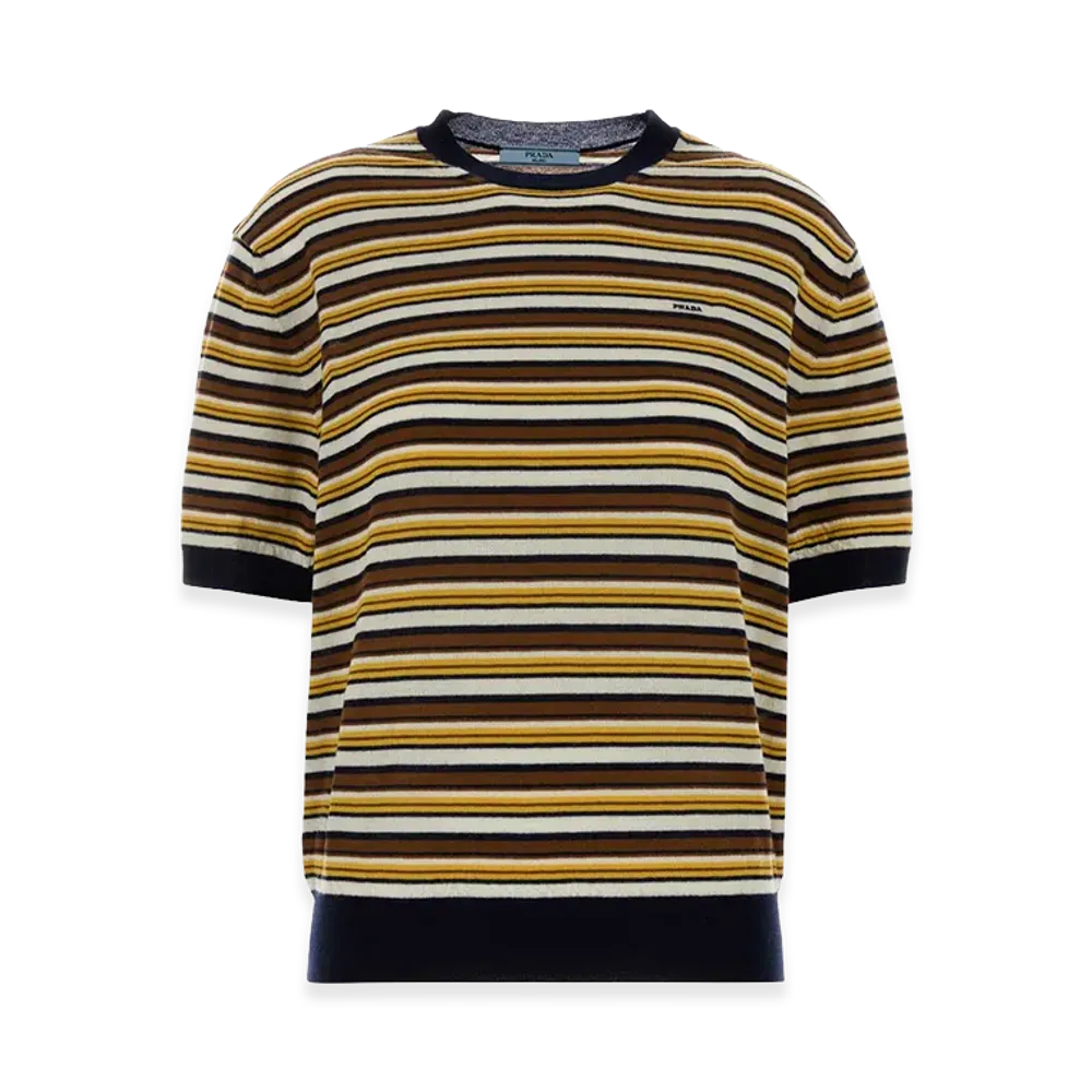 PRADA Women's Embroidered Cashmere Sweater "Multicolor"