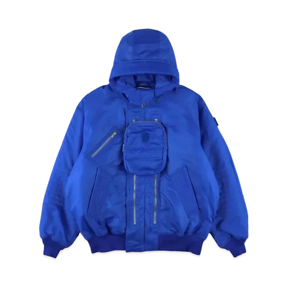 PHINGERIN Elevation Hooded Bomber Jacket "Blue"