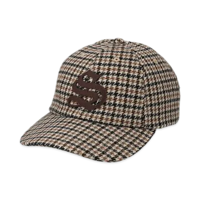 WIND AND SEA Patch Melton Cap "Beige Praid"