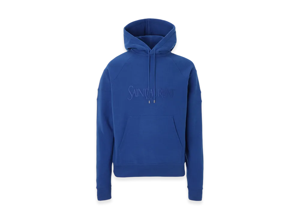 Saint Laurent Embroidered Hoodie "Blue"