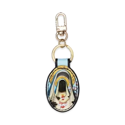 DENIM TEARS Black Mary Key Fob "Multi"