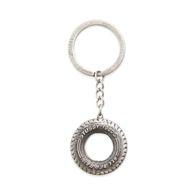 Stussy Tire Keychain "Silver"