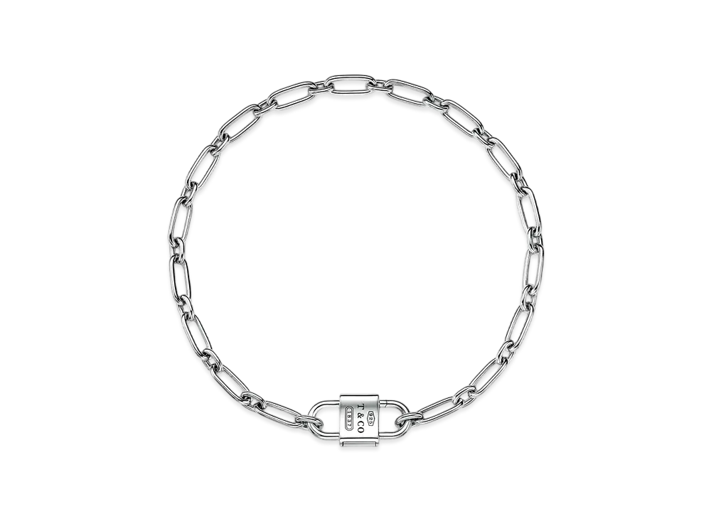 Tiffany & Co. Tiffany 1837 Large Double Lock Necklace "Sterling Silver"