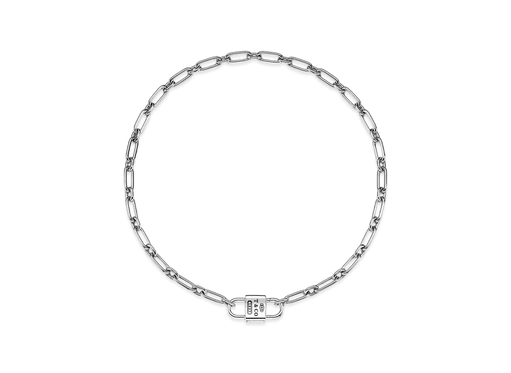 Tiffany & Co. Tiffany 1837 Medium Double Lock Necklace "Sterling Silver"