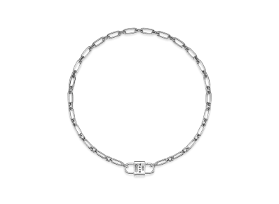 Tiffany & Co. Tiffany 1837 Medium Double Lock Necklace "Sterling Silver"