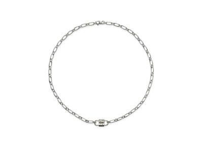 Tiffany & Co. Tiffany 1837 Small Double Lock Necklace "Sterling Silver"