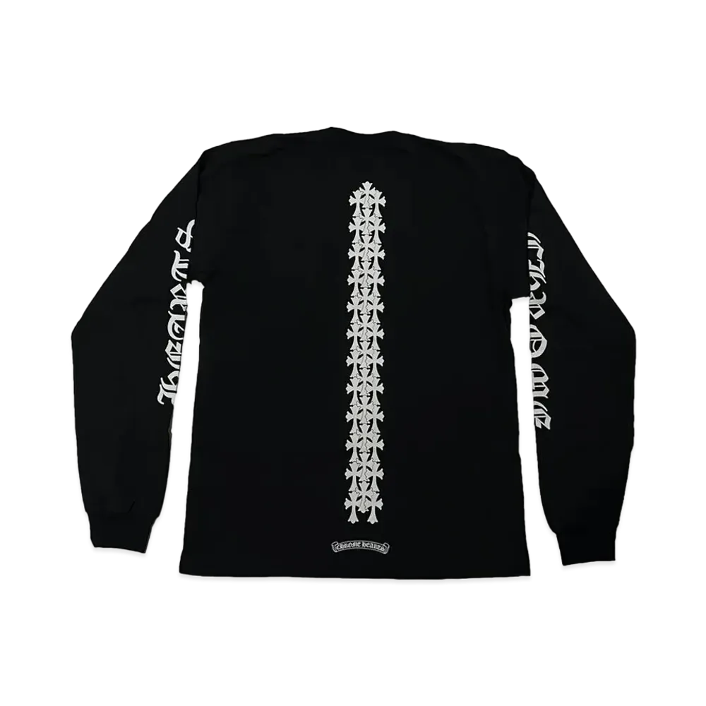 Chrome Hearts Cemetery Cross Tire Tracks L/S T-Shirt "Black"