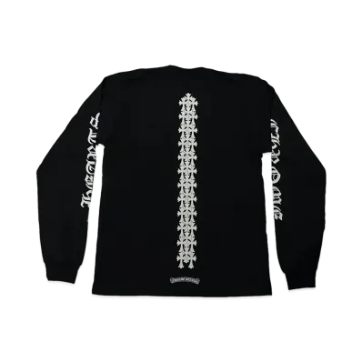 Chrome Hearts Cemetery Cross Tire Tracks L/S T-Shirt "Black"