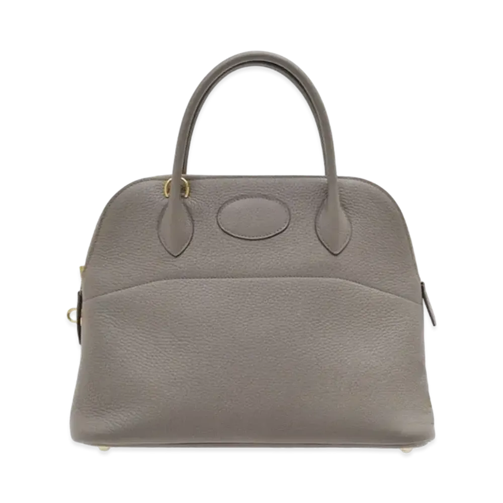 Hermes Bolide Taurillon Clemence "Etain/Gold"