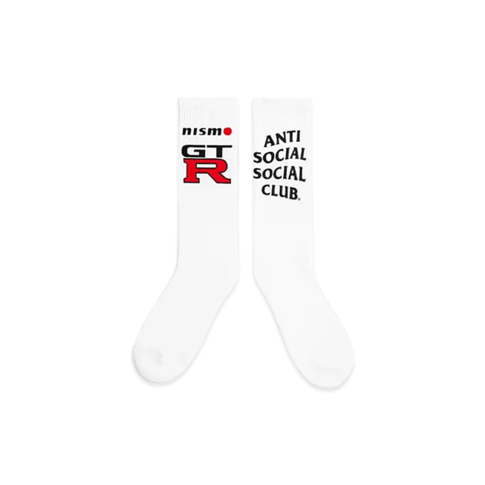ANTI SOCIAL SOCIAL CLUB x Nissan GT-R Socks "White"
