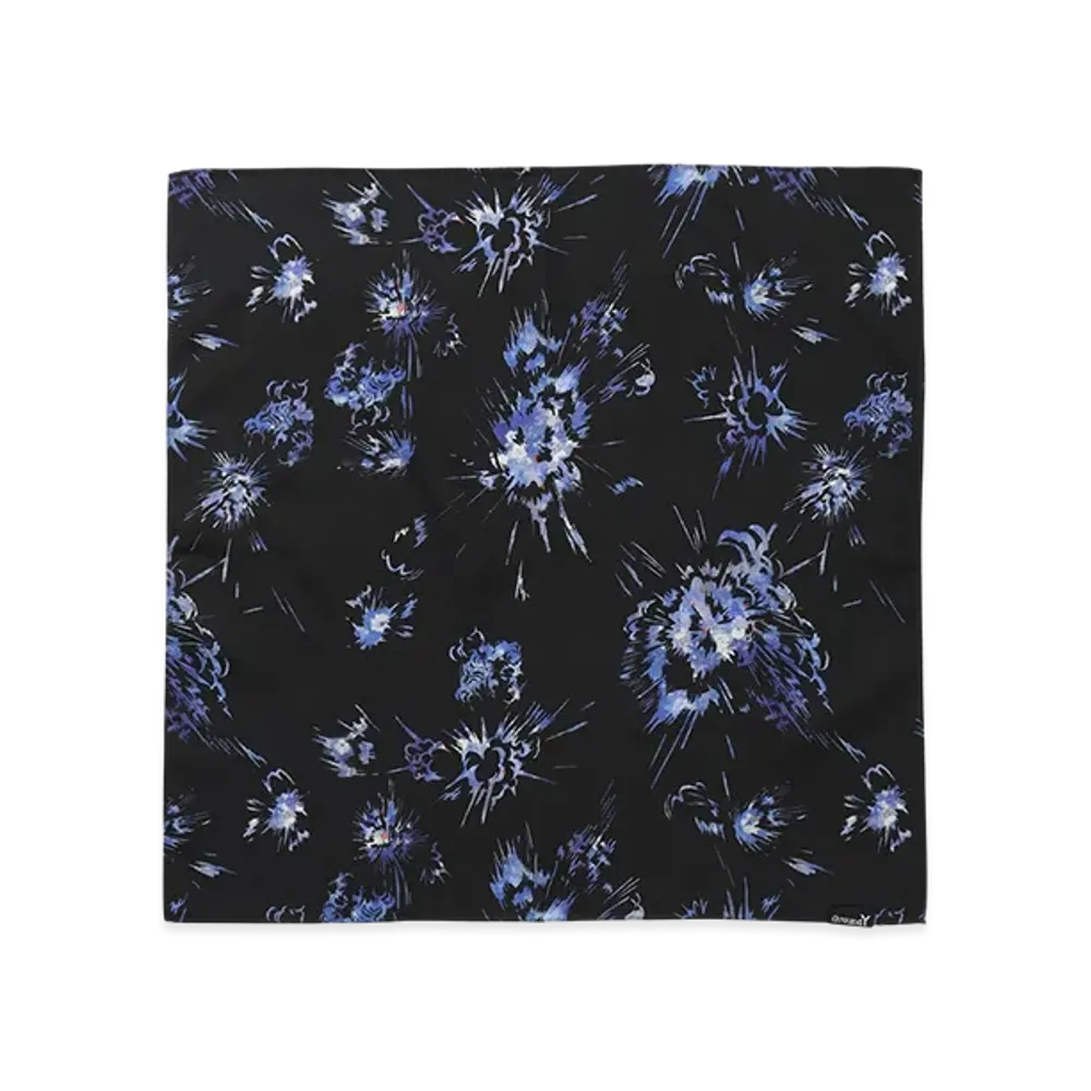 Ground Y x CHAINSAW MAN Collaborate Collection Bomb And Flower Handkerchief "Black/Purple"