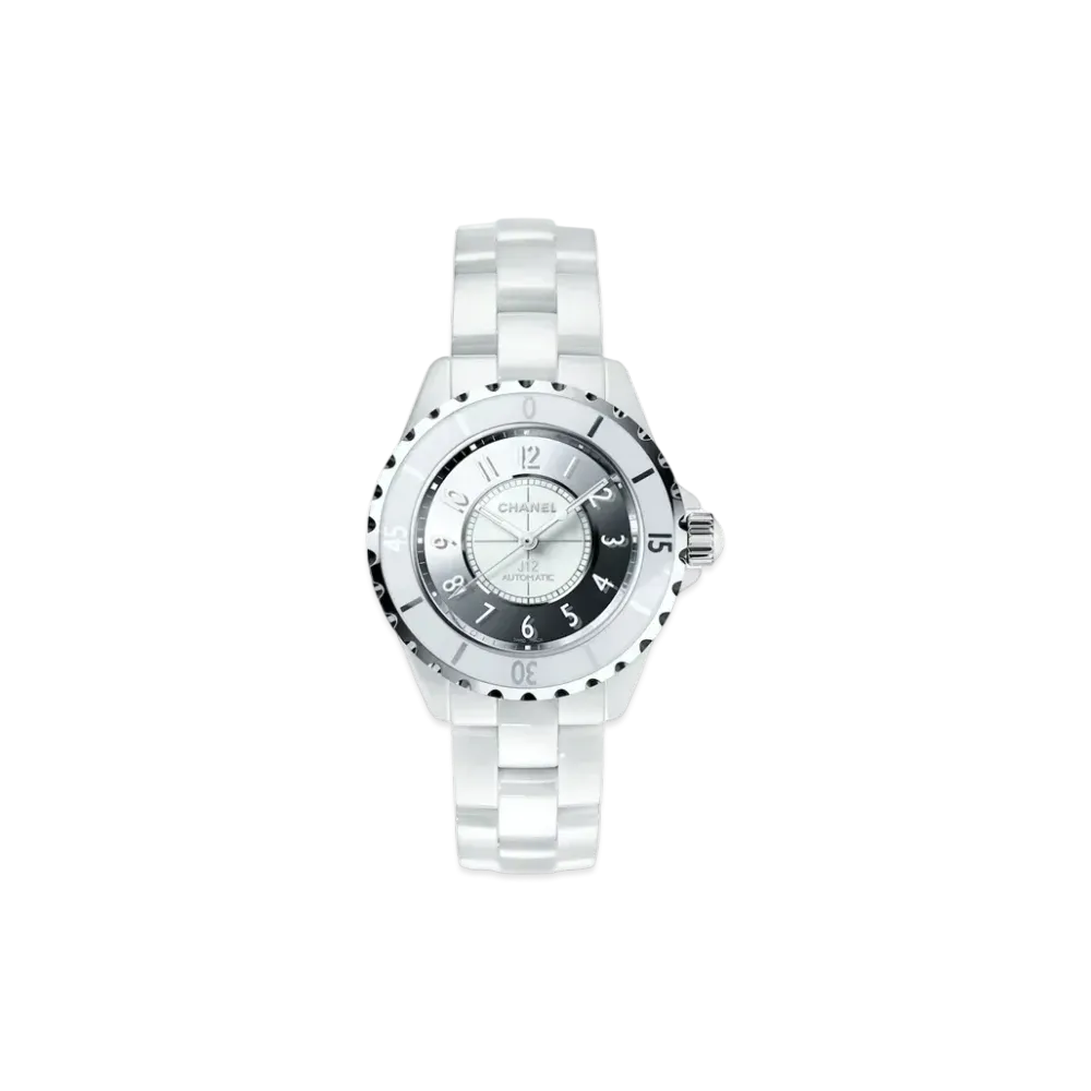 CHANEL J12 Ceramic 38mm White Lacquer/Mirror "White"