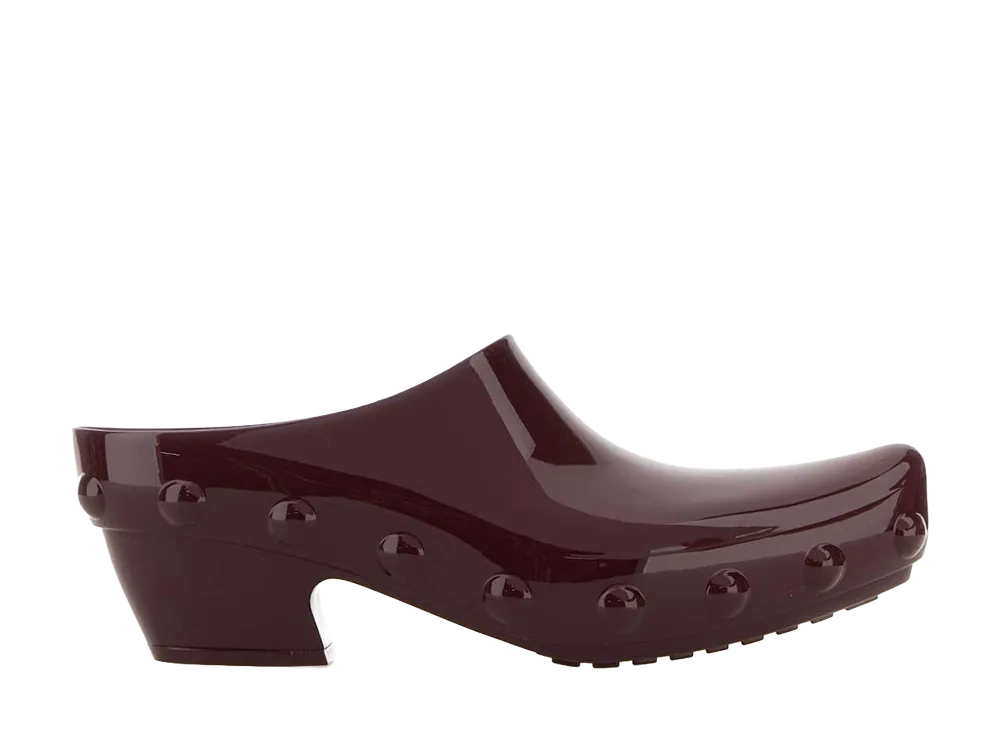 Bottega Veneta Women's Rubber Gondola Mules "Aubergine"