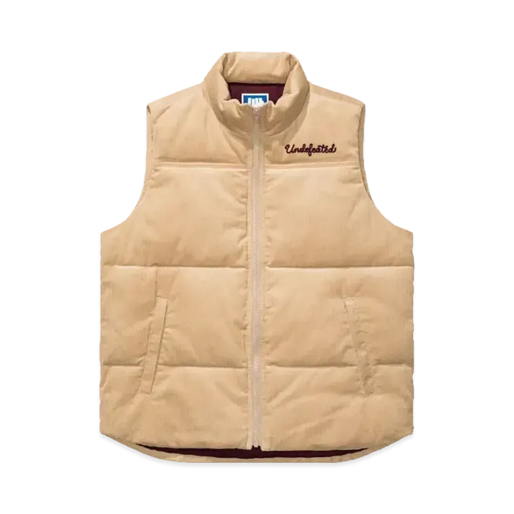 UNDEFEATED Cord Vest "Lt Brown"