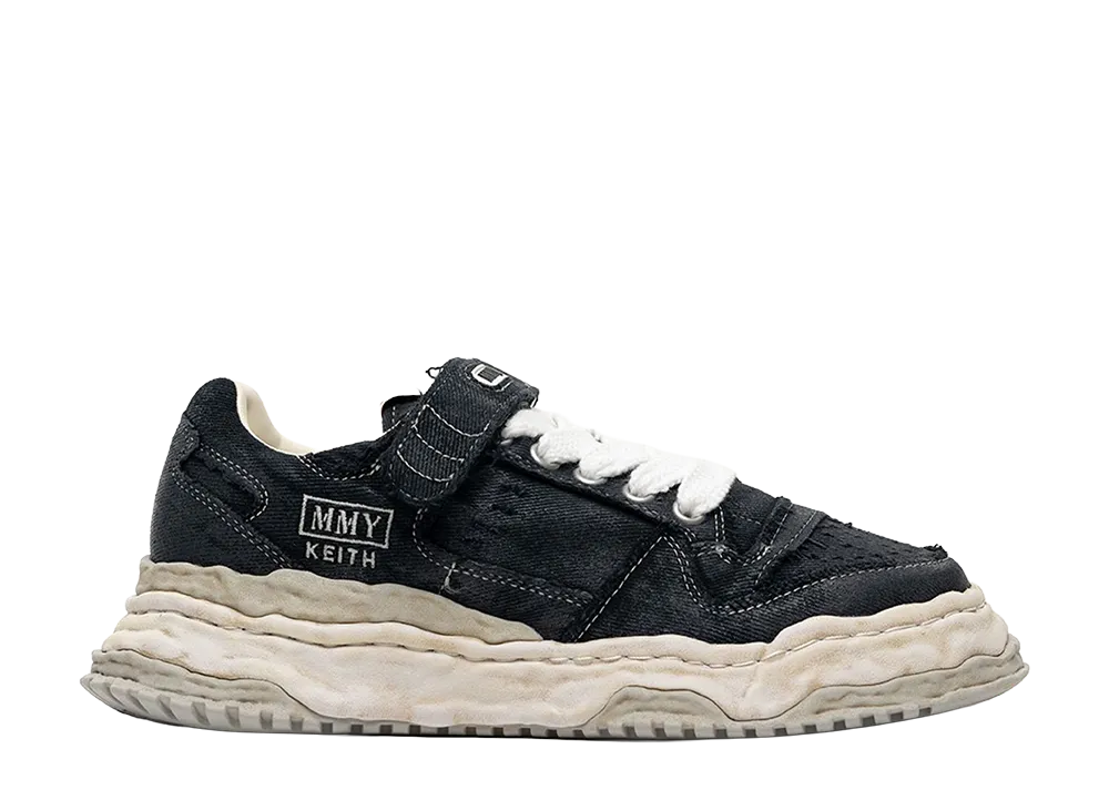 Maison MIHARA YASUHIRO KEITH OG Sole Brushed Twill Low-top Sneakers "Black"