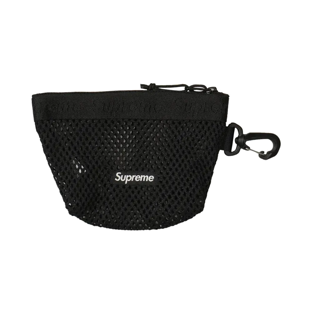 Supreme Mesh Mini Pouch "Black"