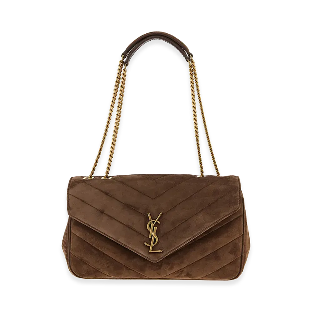 Saint Laurent Women's Lou Lou M Crossbody Bag "Brown"