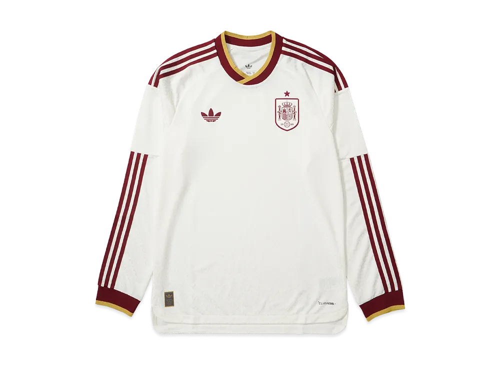 adidas Soccer Spain 2026 Away Authentic Long Sleeve Jersey "Off-White"