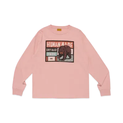 HUMAN MADE Graphic L/S T-Shirt "Pink"
