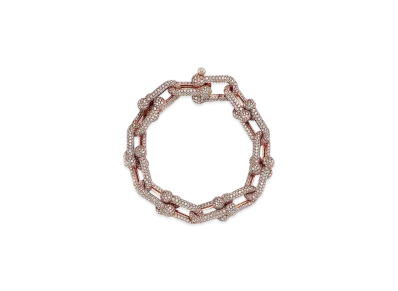 Tiffany & Co. Large Link Bracelet with Diamonds "Rose Gold"