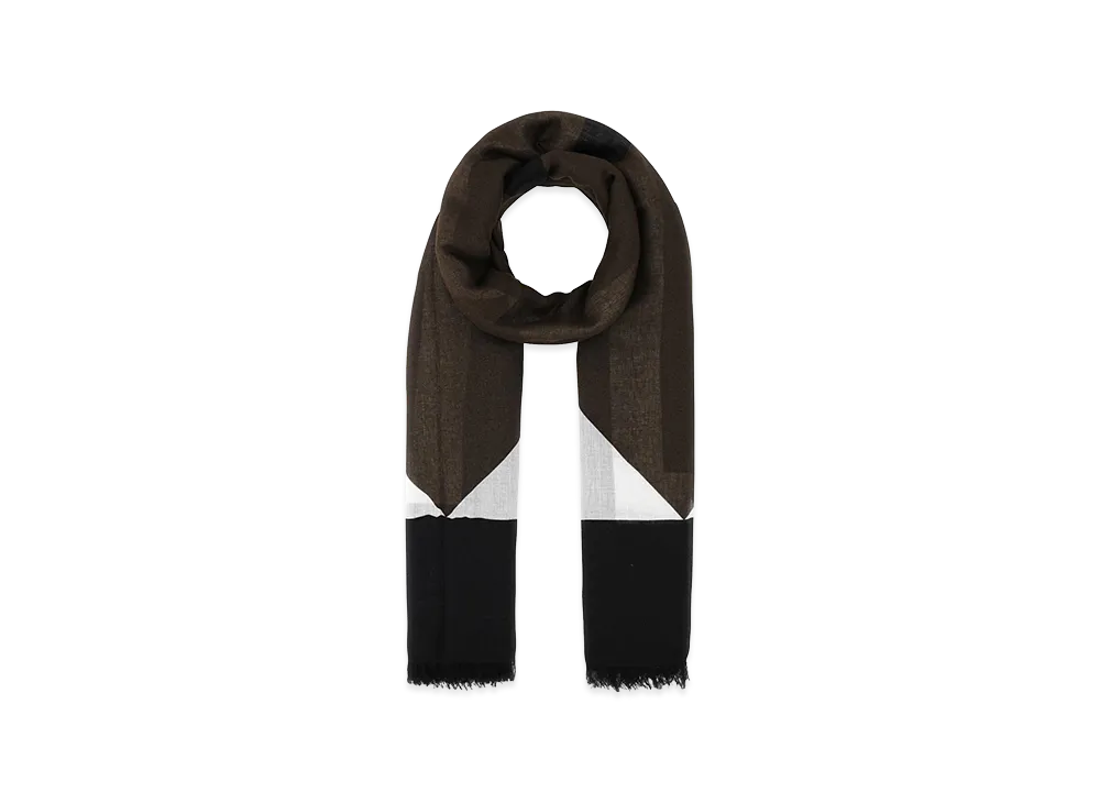 Saint Laurent Women's Printed Modal Blend Scarf "Brown"