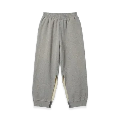 MM6 Maison Margiela Side-Slit Cut-Off Sweat Pants "Grey"