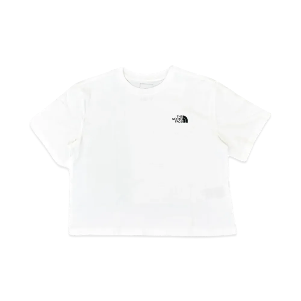 The North Face W Evolution Simpledome Crop Rlx S/S Tee "White"