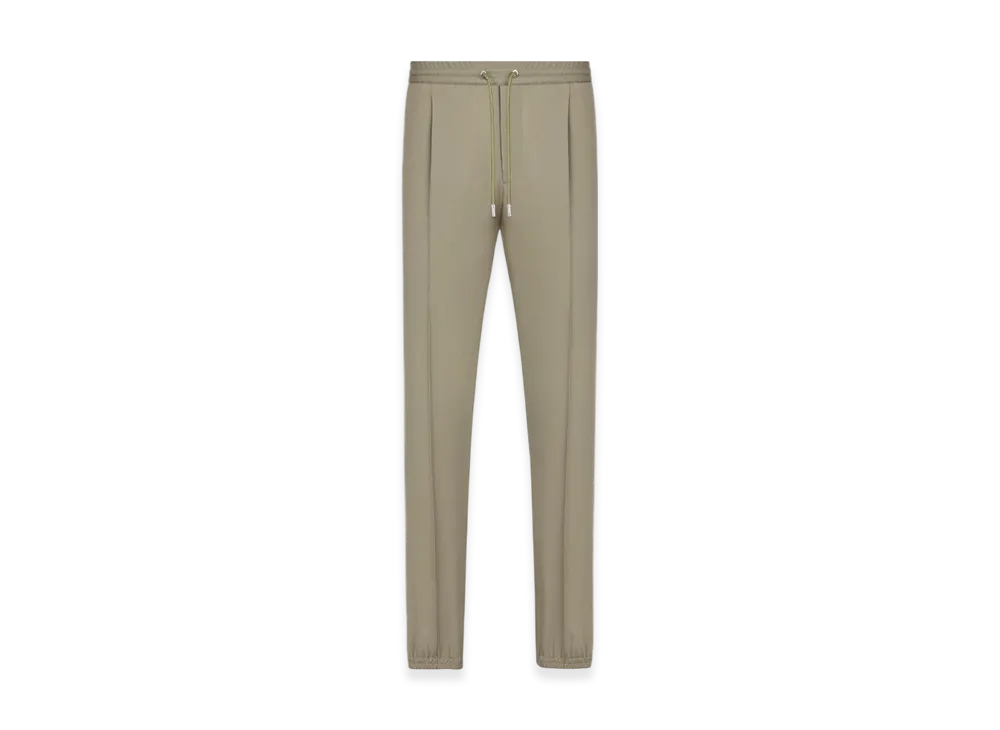 Dior Track Pants Wool Twill "Khaki Green"