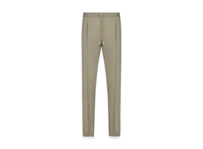 Dior Track Pants Wool Twill "Khaki Green"